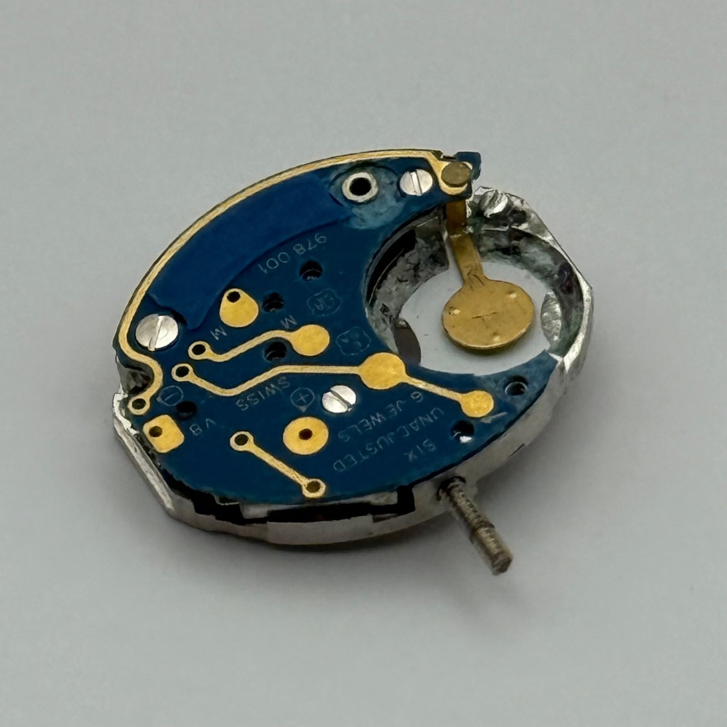 ETA 978.001 Quartz Watch Movement Incomplete Swiss Ladies Vintage Parts Repair