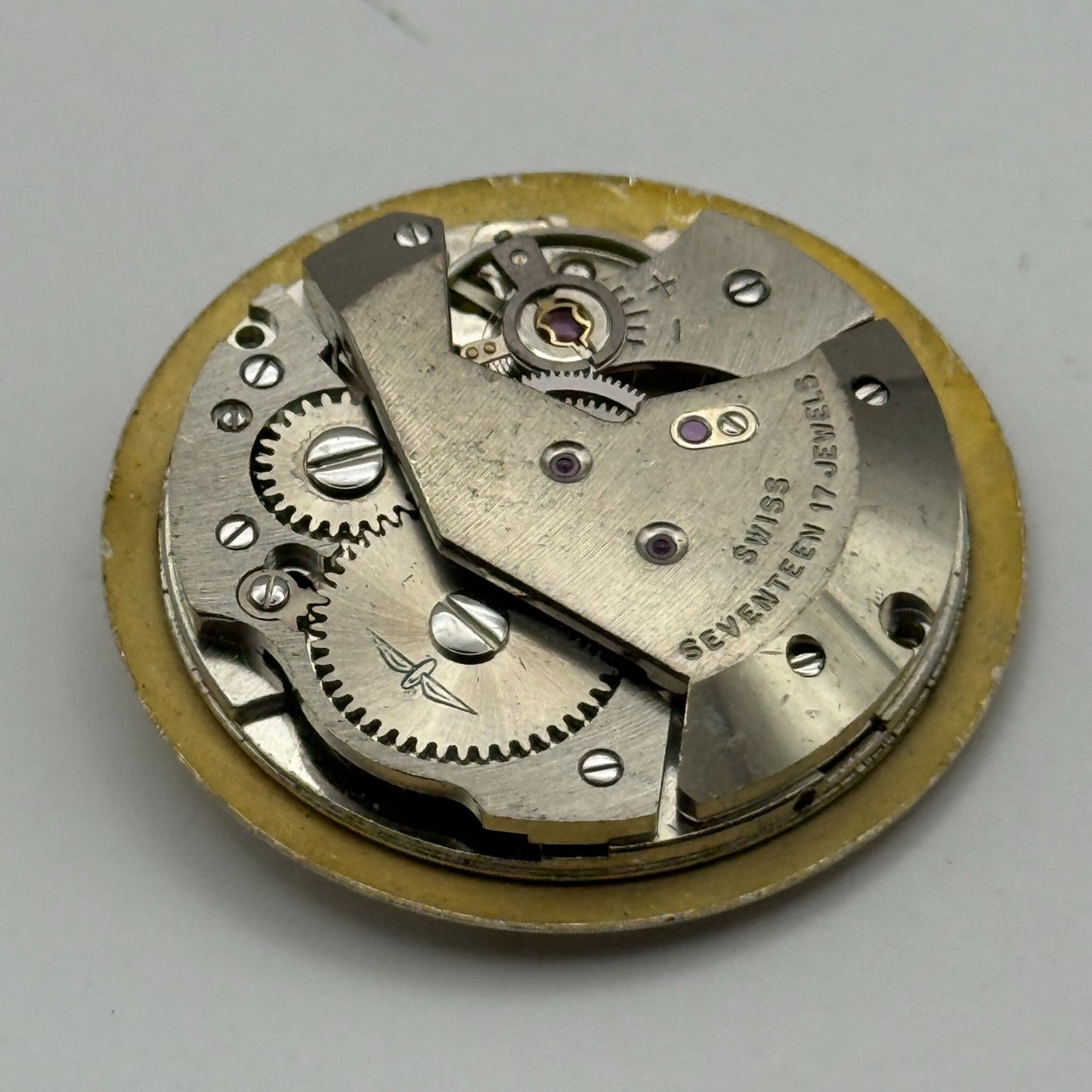 AS 1795 Watch Movement Rotary Manual Wind Vintage Swiss Parts Repair 25.8mm
