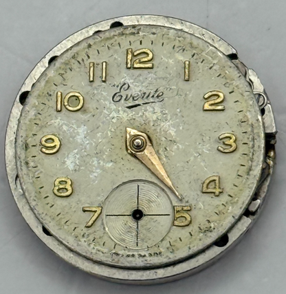19.7mm Vintage Everite Unitas UT 630 Manual Wind Watch Movement PARTS REPAIR