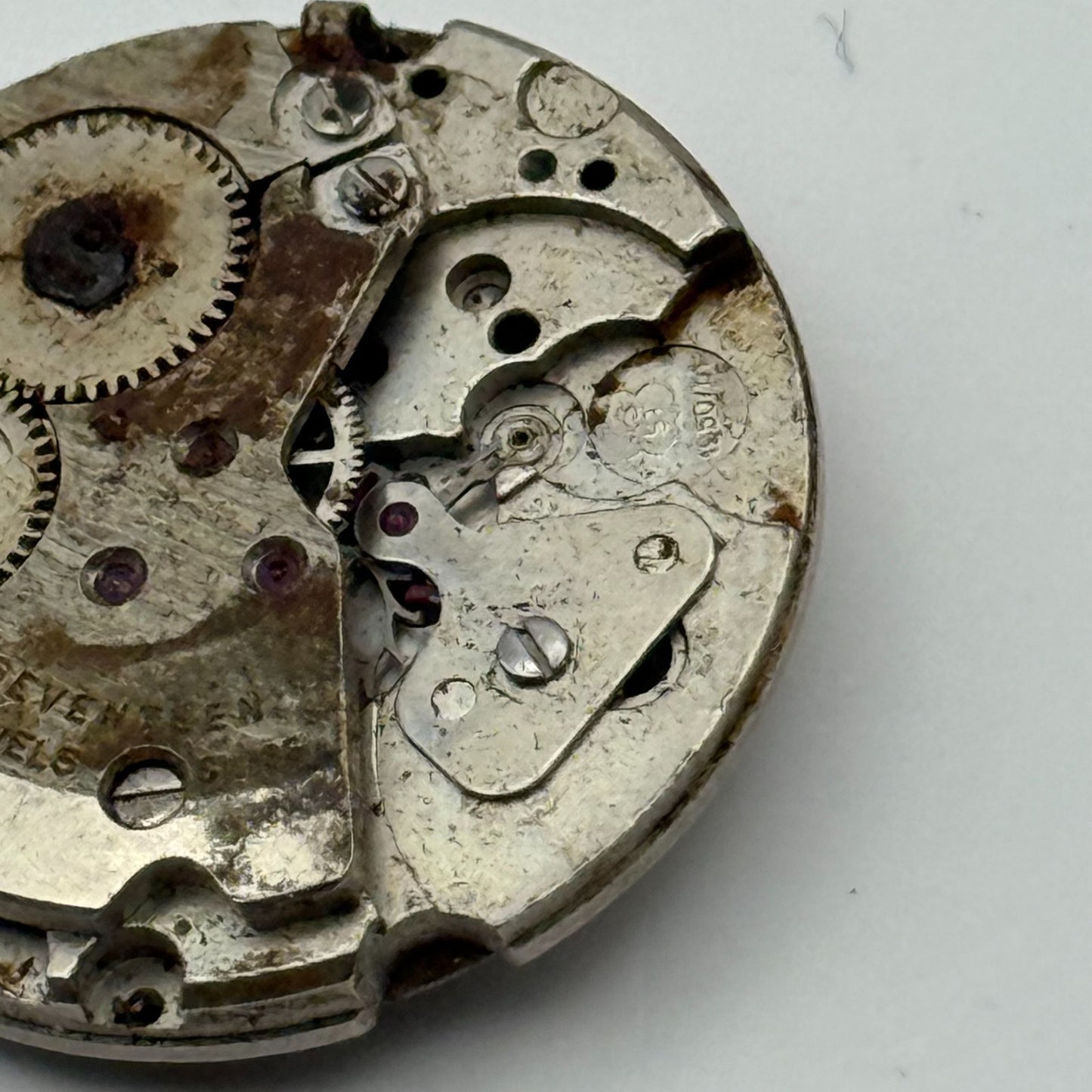AS ST 1950/51 17 Jewels Watch Movement Manual Wind Vintage Parts Repair 26mm