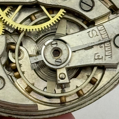 42.9mm Vintage Open Face Erlim Swiss Balance Ok Pocket Watch Movement PARTS