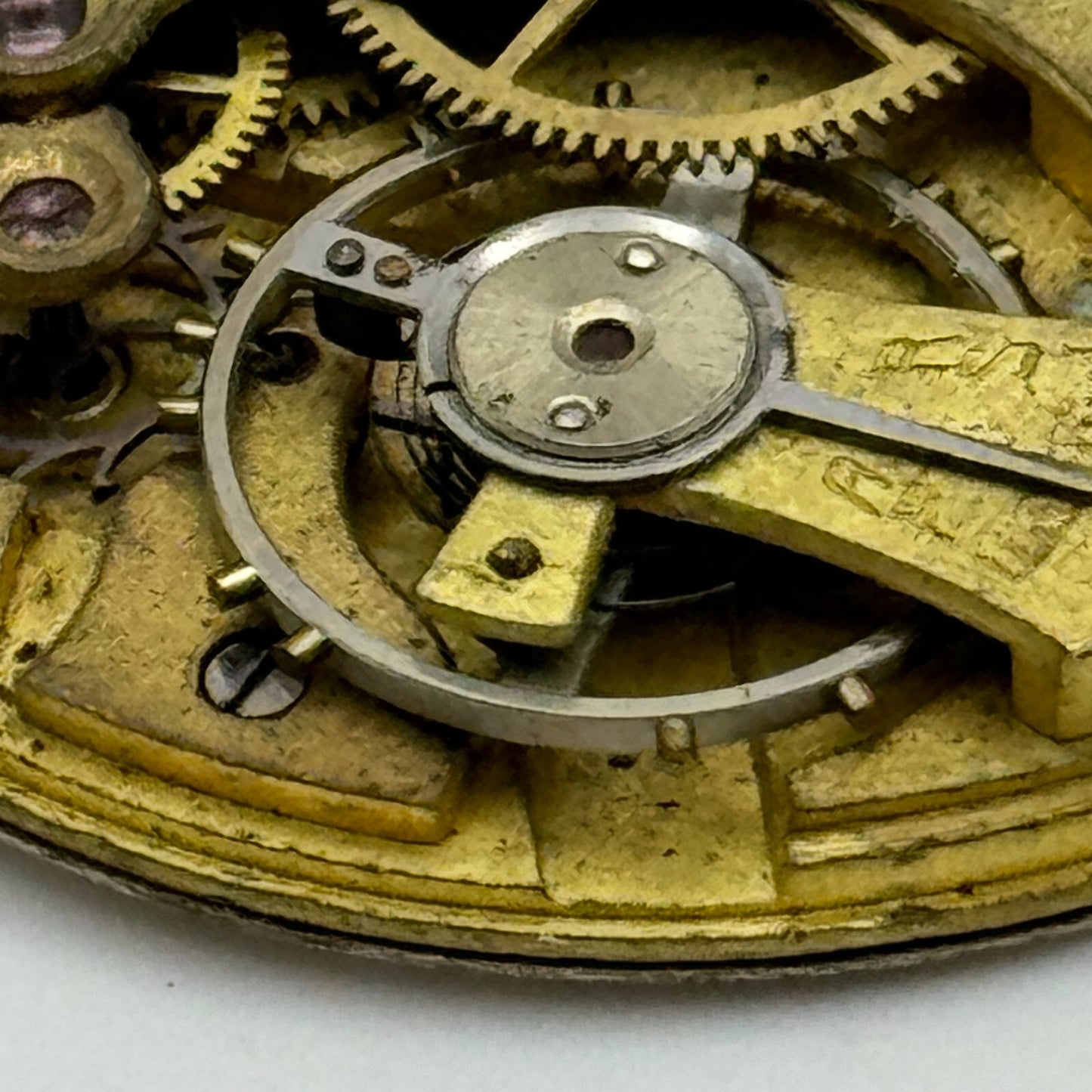 40.7mm Swiss 24 Hour Dial Sub Seconds Pocket Watch Movement Hands PARTS SPARES