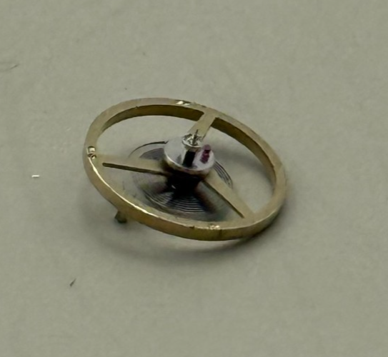 AS 976 1012 Balance Wheel Complete And Spring 5’’’ 1426 M Watch Movement Parts 