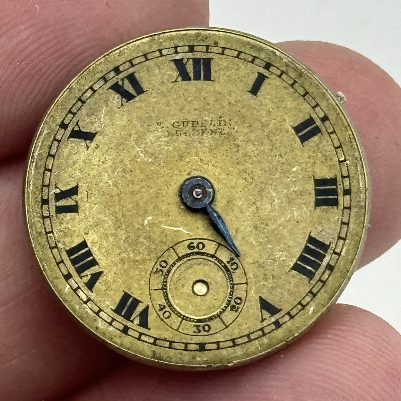 23.2mm E Gubelin Lucerne High Grade Manual Wind Swiss Watch Movement FOR PARTS