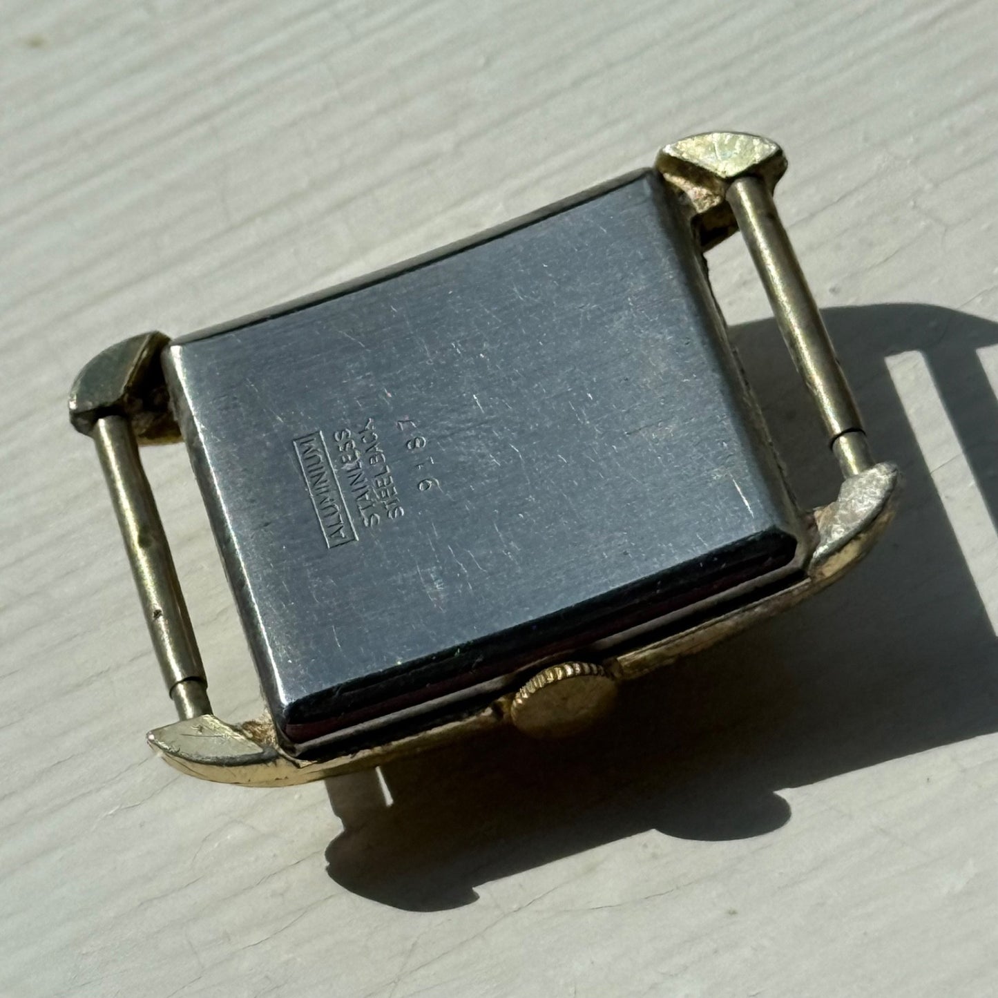 22mm Vintage 15 Jewels Antimagnetic Swiss Aluminium Manual Wind Watch For PARTS