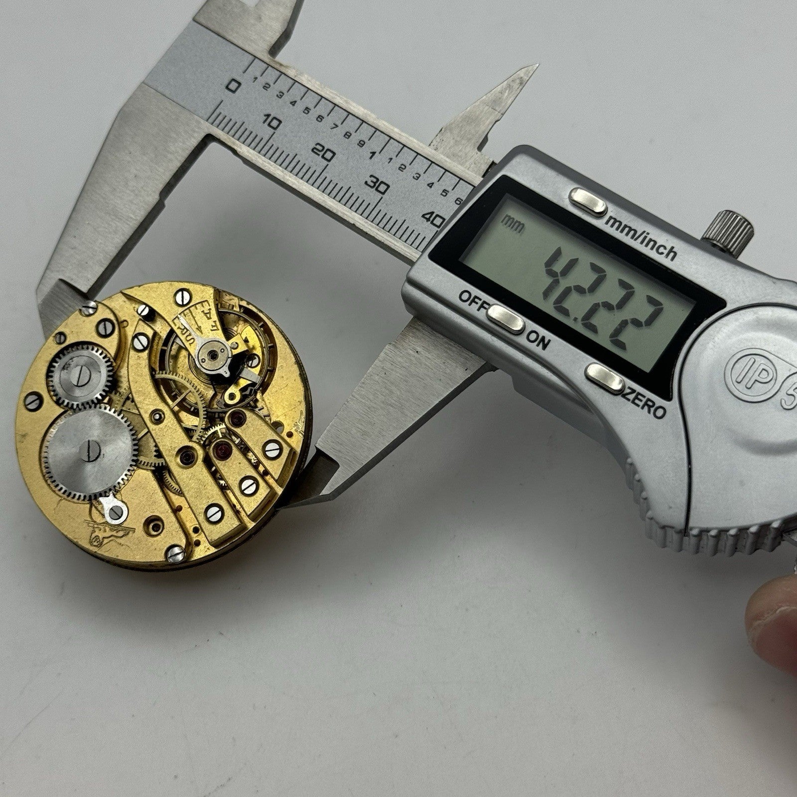 42.9mm Very Rare FHF Cal 3 Vintage Pocket Watch Movement PARTS REPAIR SPARES