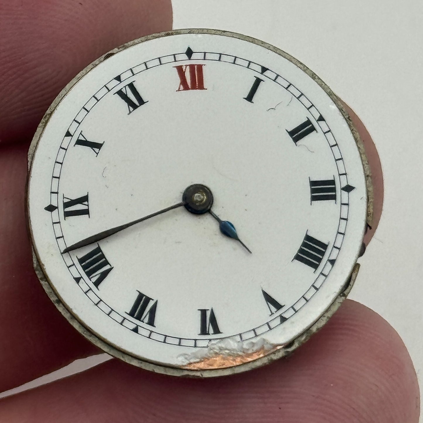 25mm Men's Dreadnought Balance Ok Vintage Swiss Trench Watch Movement PARTS