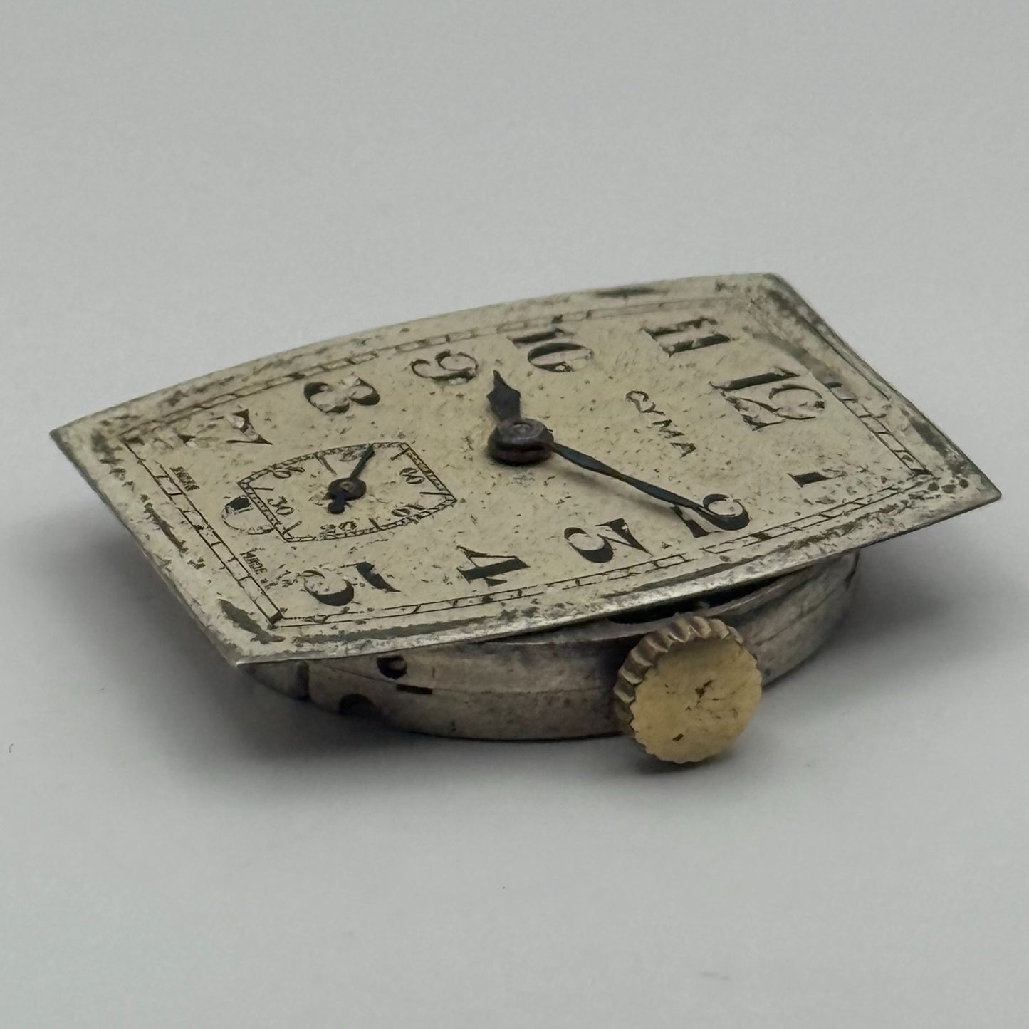 Cyma REF 032B Watch Movement Manual Wind Vintage Swiss 15 Jewels Repair 26.1mm