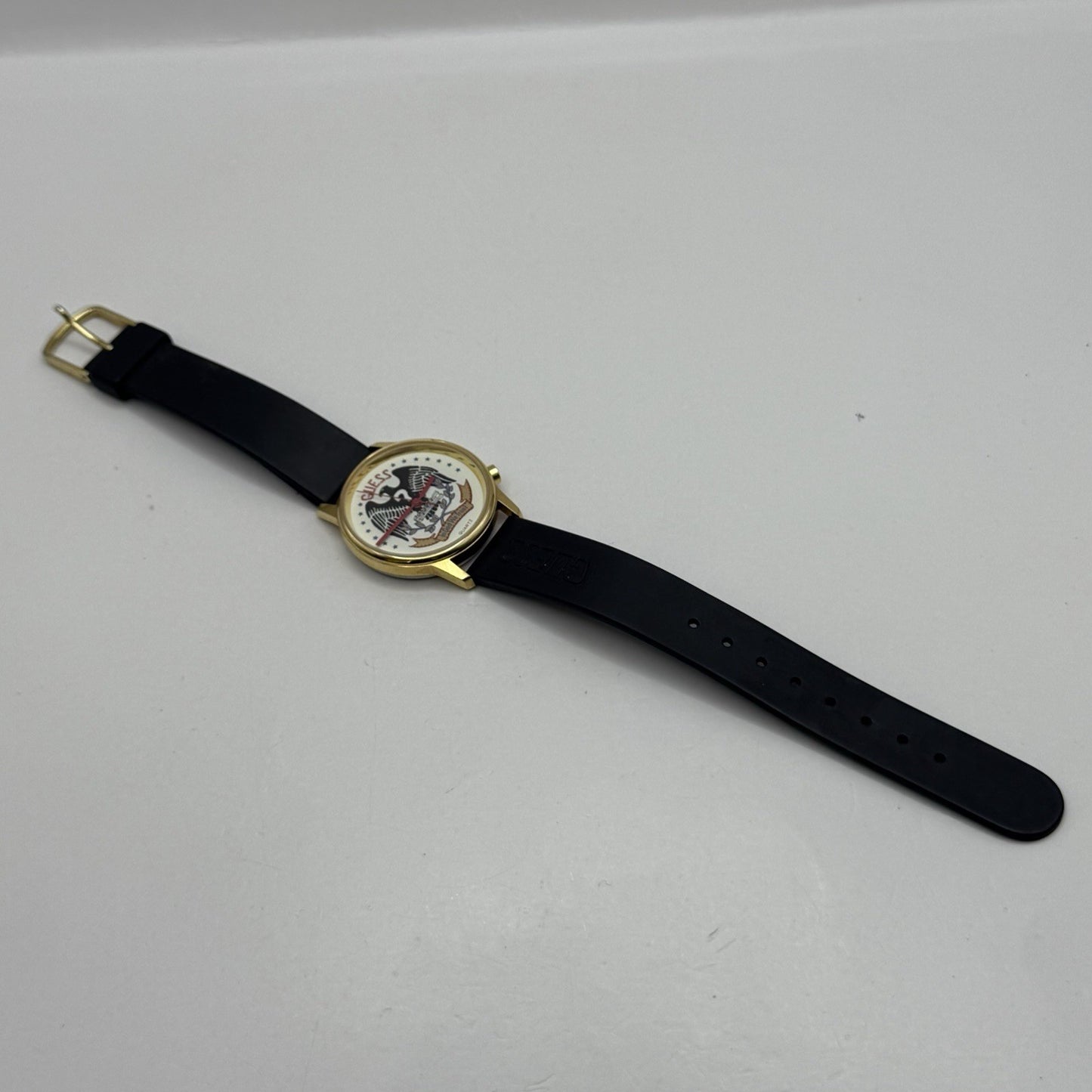 30mm Working Ladies Guess In God We Trust Hong Kong Gold Plated Quartz Watch