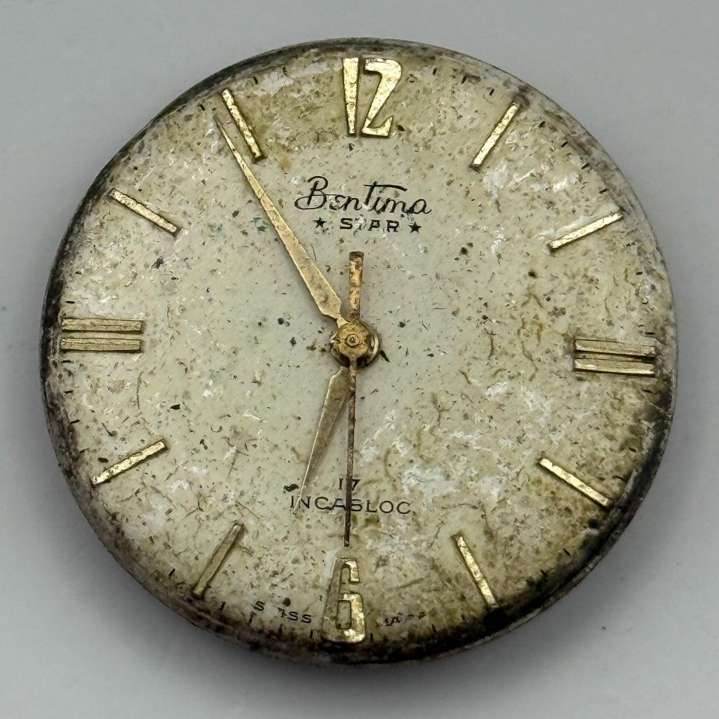 AS 1686 Watch Movement Bentima Manual Wind Vintage Swiss Parts Repair 25.8mm