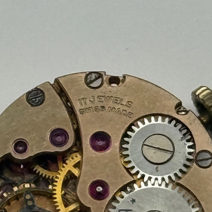 Helvetia 2665 Watch Movement Running Manual Wind Vintage Parts Repair 19.6mm