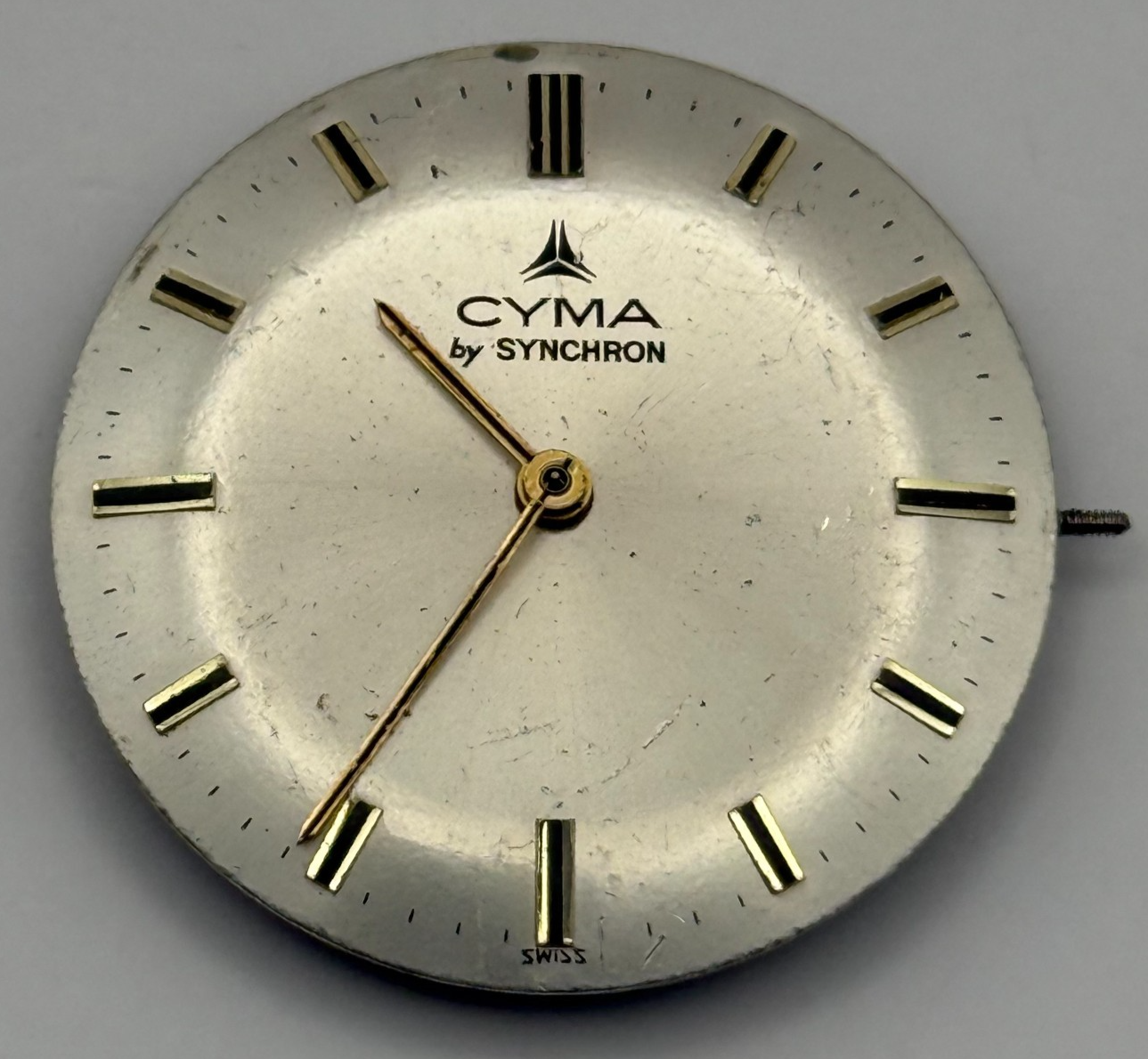 ETA 2750 Watch Movement Cyma By Synchron Manual Wind Vintage Parts Repair 25.4mm