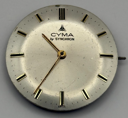 ETA 2750 Watch Movement Cyma By Synchron Manual Wind Vintage Parts Repair 25.4mm