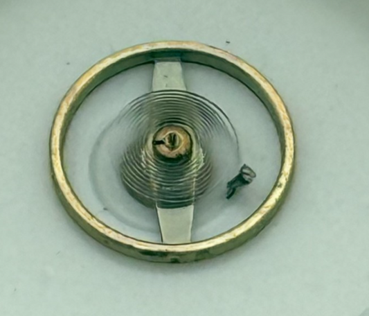 FHF 67 Balance Wheel Complete And Spring Inca 1058 M Watch Movement Parts NOS