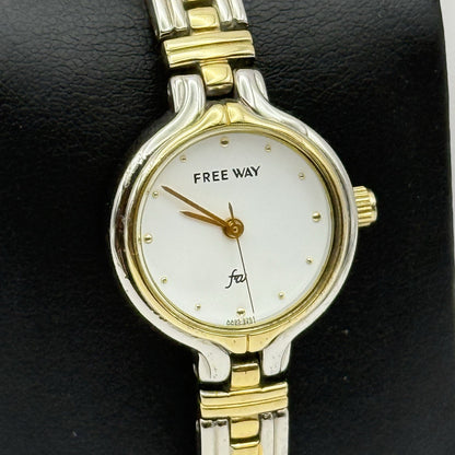 22mm Working Vintage Ladies Citizen Freeway Two Tone Quartz Watch DAMAGED CLASP