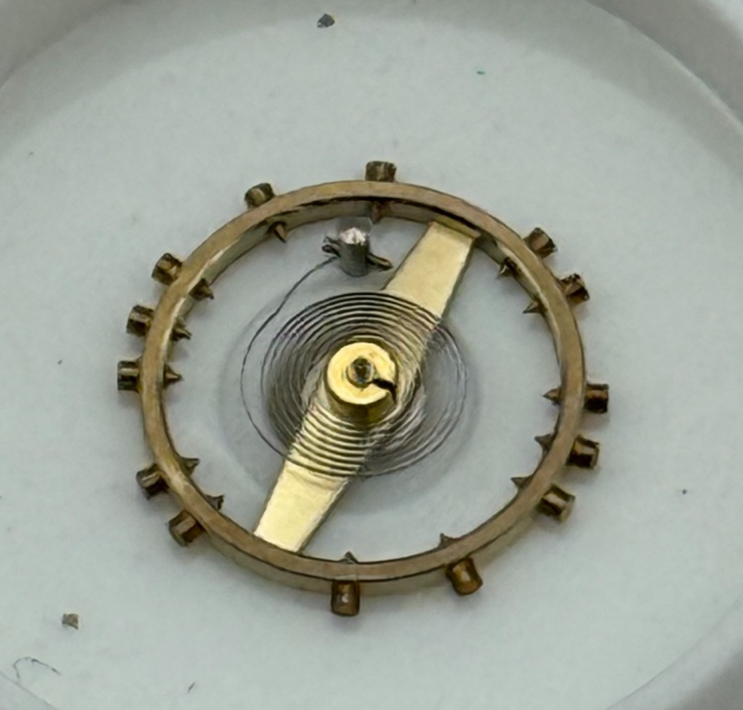 FHF 120 Balance Wheel Complete And Spring 6¾–8’’’ 205 M Watch Movement Parts NOS