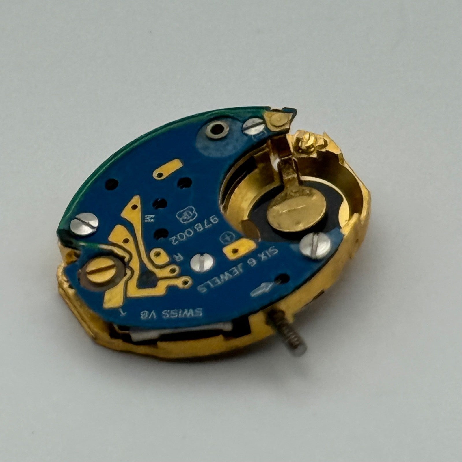 ETA 978.002 Quartz Watch Movement Incomplete Swiss Ladies Vintage Parts Repair