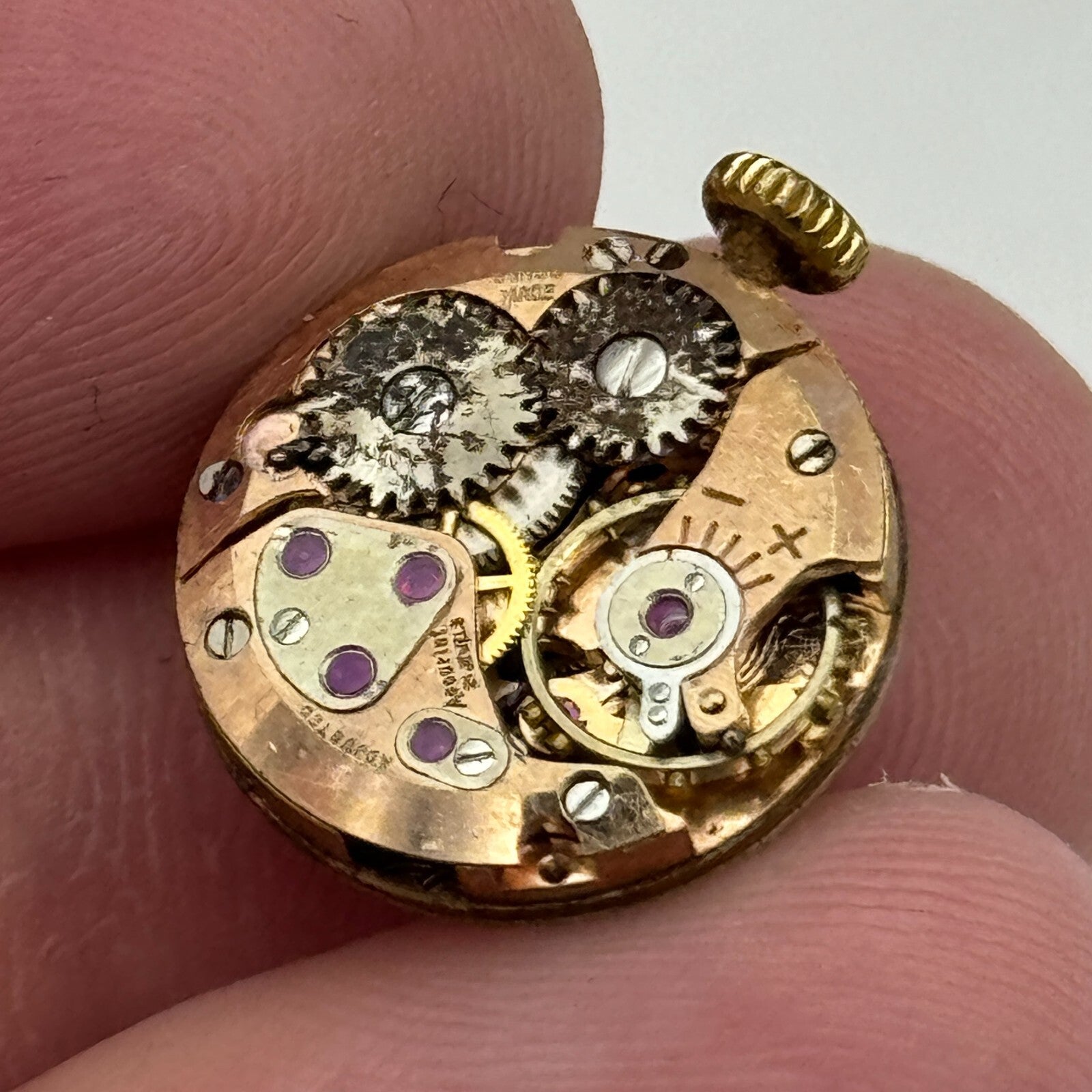 15.5mm ETA 2410 Accurist Manual Wind Ladies Watch Movement Swiss Vintage PARTS