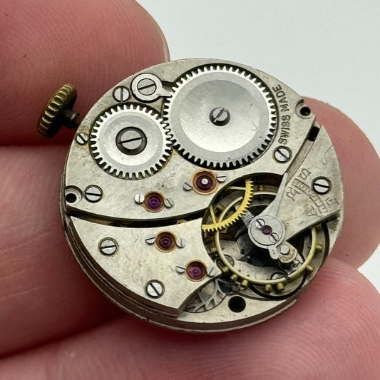 23.6mm Running Unidentified High Grade Trench Watch Movement Manual Wind PARTS