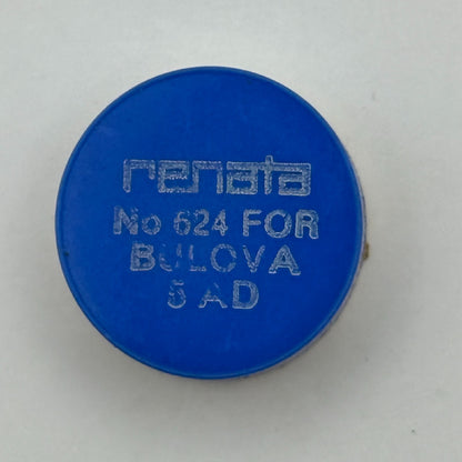 Bulova 5AD Balance Wheel Complete And Spring Renata 624 Watch Movement Parts NOS