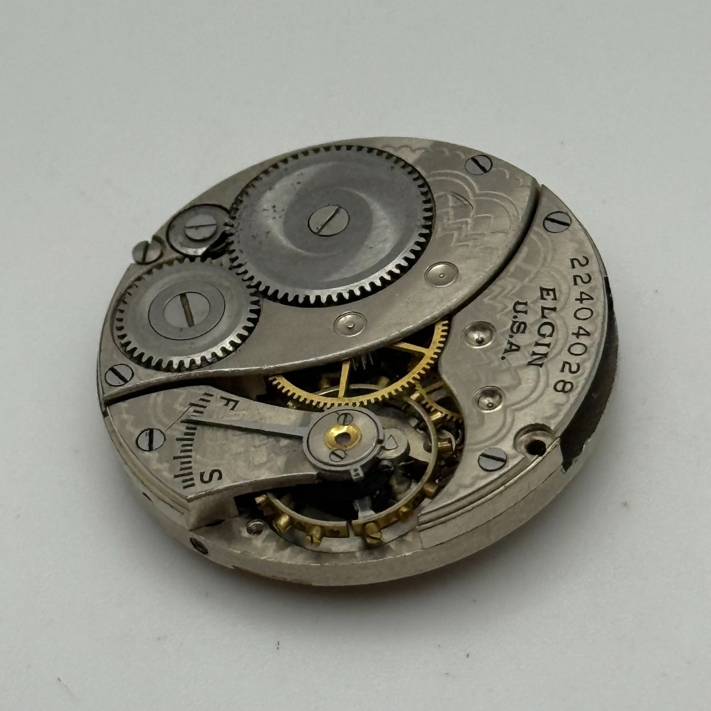 1920 Antique 3/0s Elgin 463 Model 3 American Watch Movement PARTS REPAIR SPARES