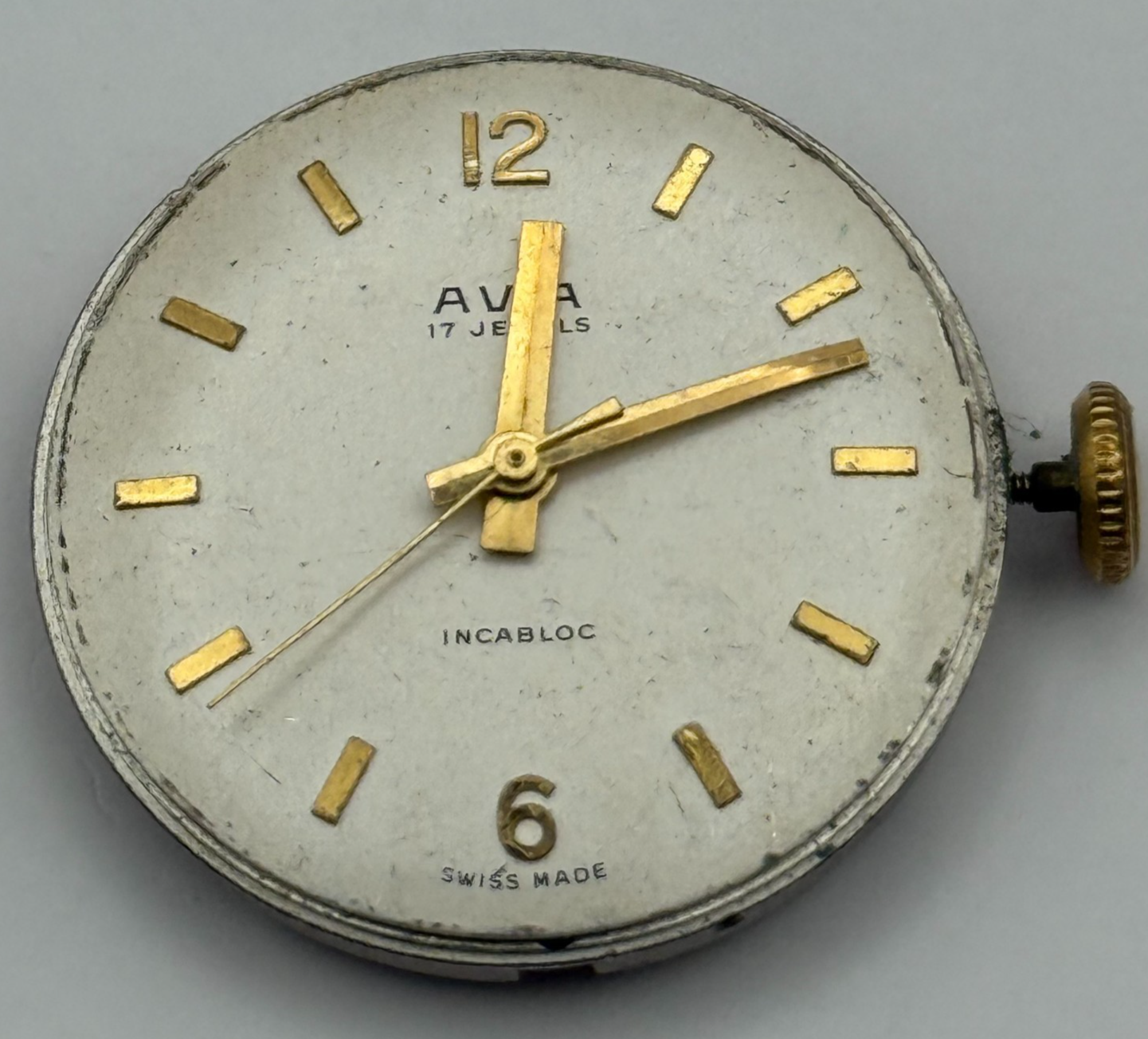 Ava FHF ST 96 Watch Movement Running Manual Wind Vintage Parts Repair 25.9mm