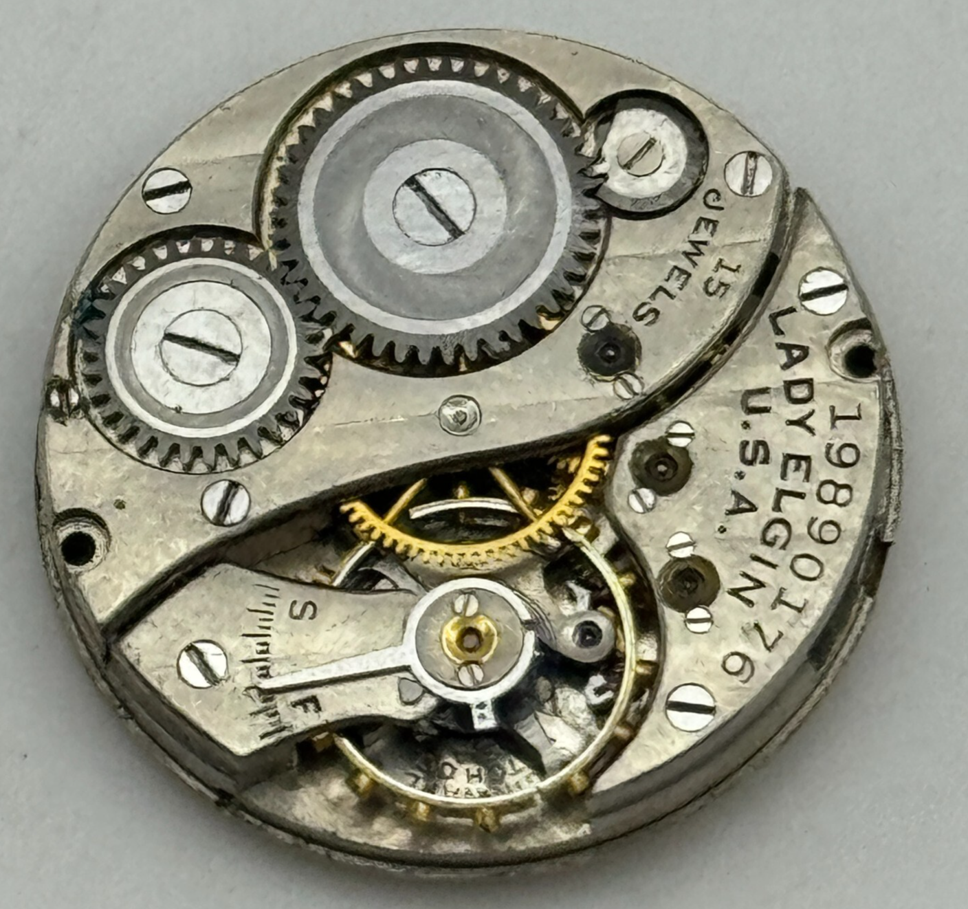 10/0s Antique Lady Elgin Grade 444 Model 4 American Watch Movement PARTS SPARE