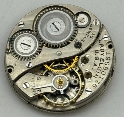 10/0s Antique Lady Elgin Grade 444 Model 4 American Watch Movement PARTS SPARE