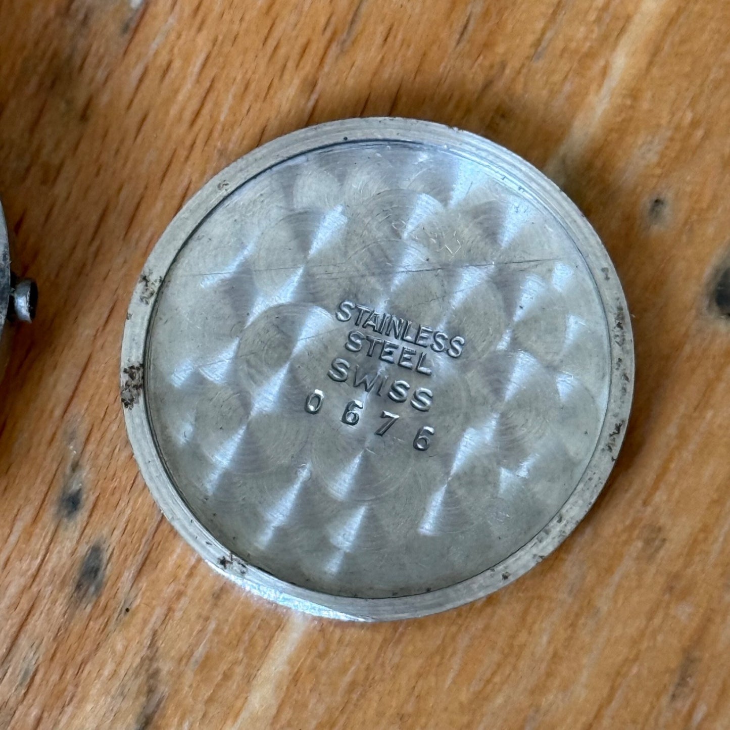 24mm Vintage Peerex 15 Jewels Swiss Sub Seconds Manual Wind Watch PARTS / REPAIR