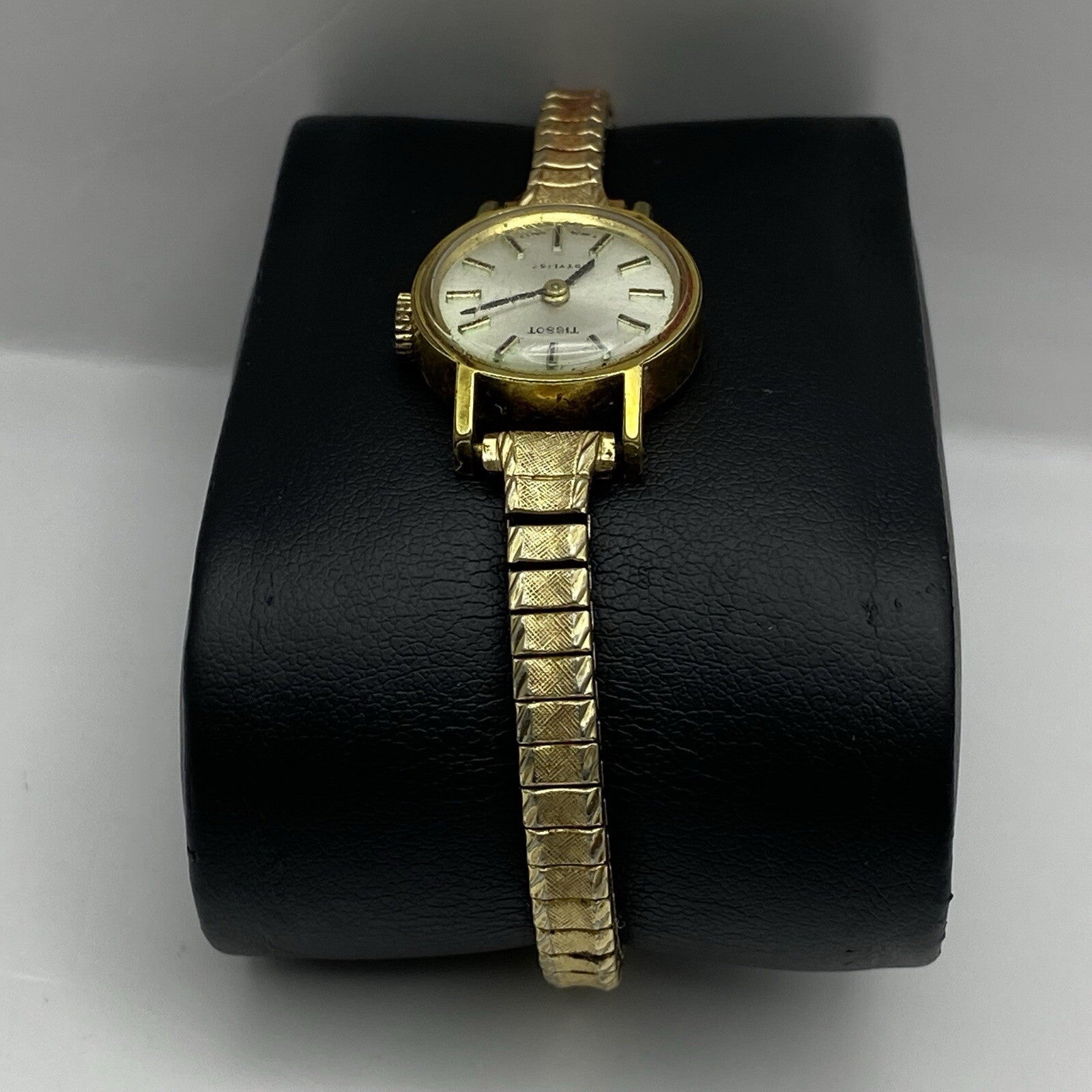 18mm Vintage Ladies Tissot Stylist Swiss Gold Tone Expandable Watch TO RESTORE