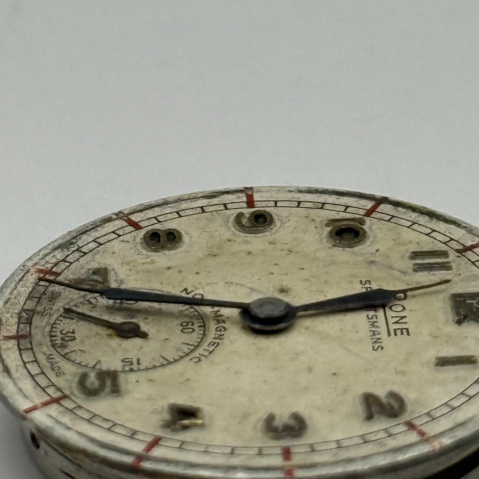 FHF 70 Rone Sportsmans 1046 Watch Movement Manual Wind Vintage Parts 23.5mm