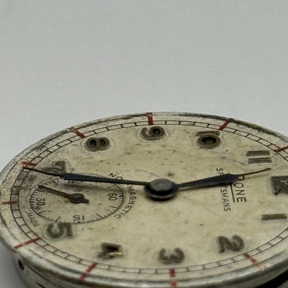 FHF 70 Rone Sportsmans 1046 Watch Movement Manual Wind Vintage Parts 23.5mm