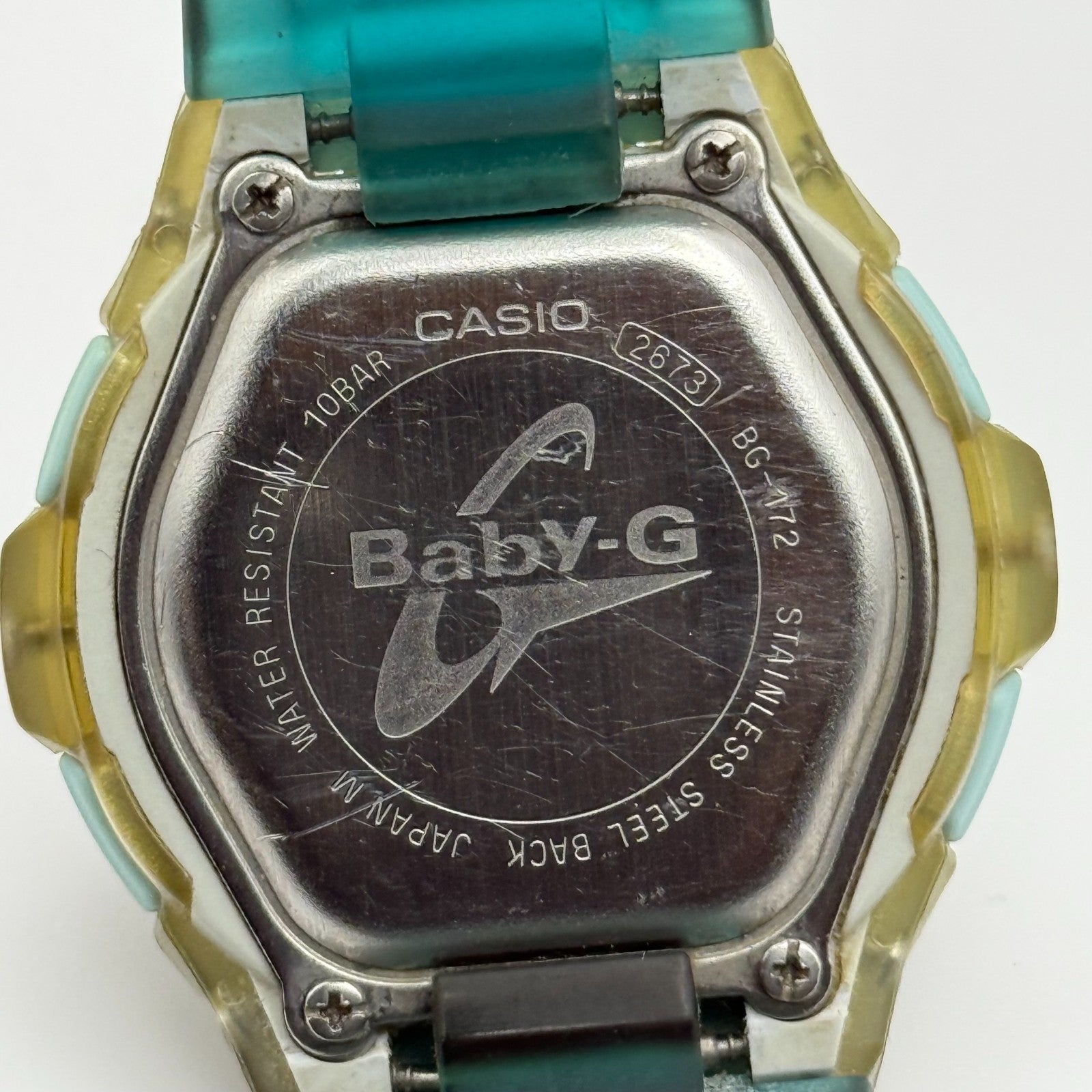 Casio Baby-G BG-172 Digital World Time Quartz Watch 42mm PARTS REPAIR