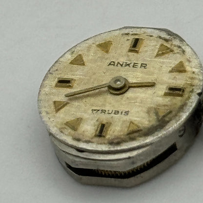 13mm Ladies Anker PUW 1075 Manual Wind Watch Movement 21600 Swiss Vintage PARTS