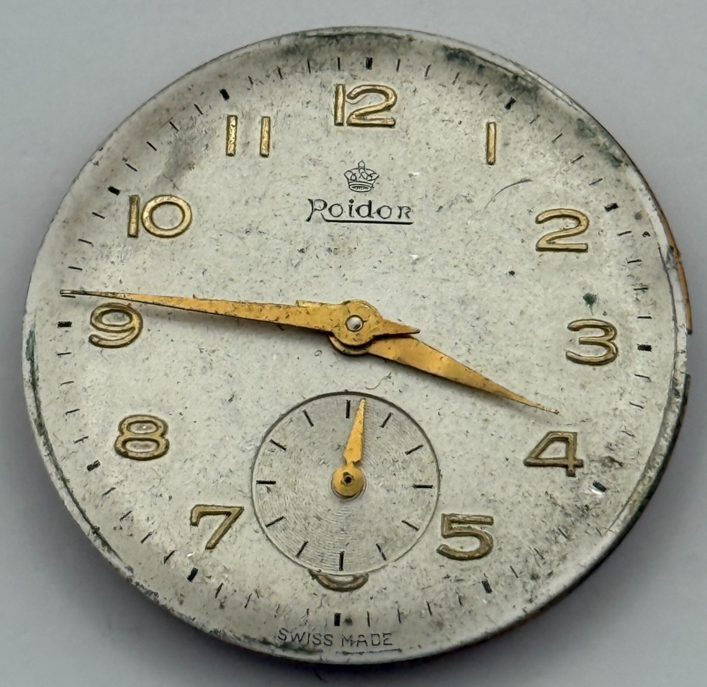 FHF 70 Watch Movement Roldor Manual Wind Vintage Swiss 17 Jewels Parts 27.1mm