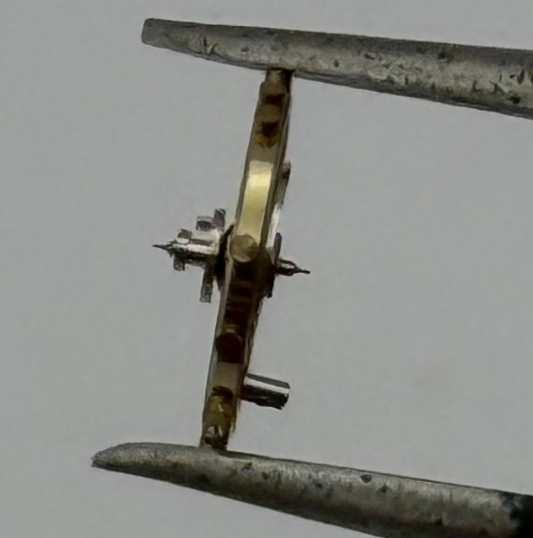 FHF 159 Balance Wheel Complete And Spring 3-10''' 190 M Watch Movement Parts 