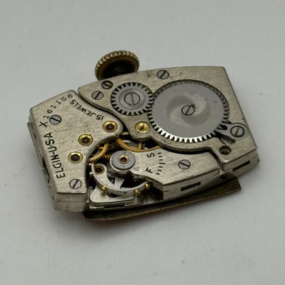 1939 Vintage 15/0s Elgin 536 Model 1 American Watch Movement PARTS REPAIR