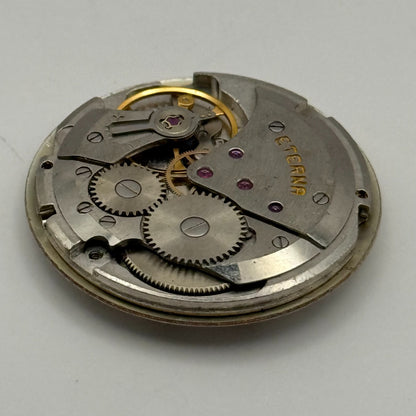 Eterna 1475K Watch Movement Garrard Manual Wind Vintage Swiss Parts 27.8mm