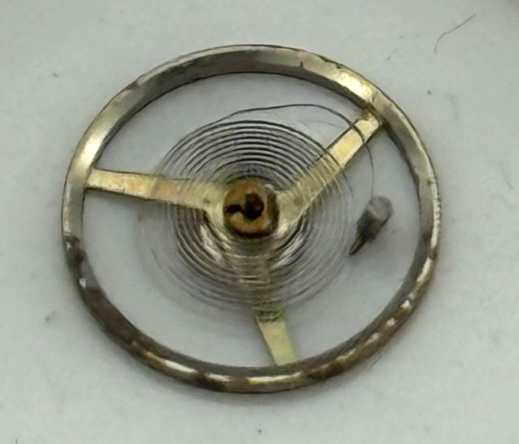 FHF 60 Balance Wheel Complete And Spring  Watch Movement Parts NOS