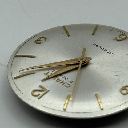 Helvetia 830 Watch Movement Chalet Manual Wind Vintage Swiss Parts Repair 25.8mm