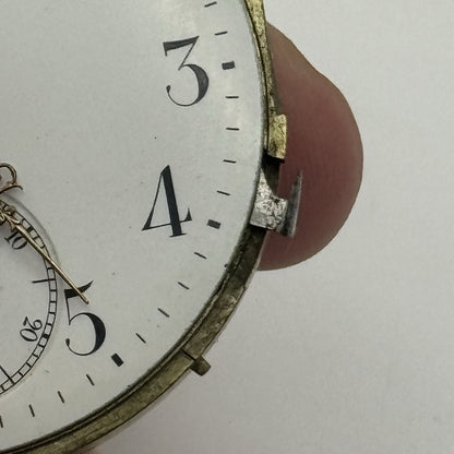 45.2mm Parrenin High Quality Antique Pocket Watch Movement FOR PARTS Repair