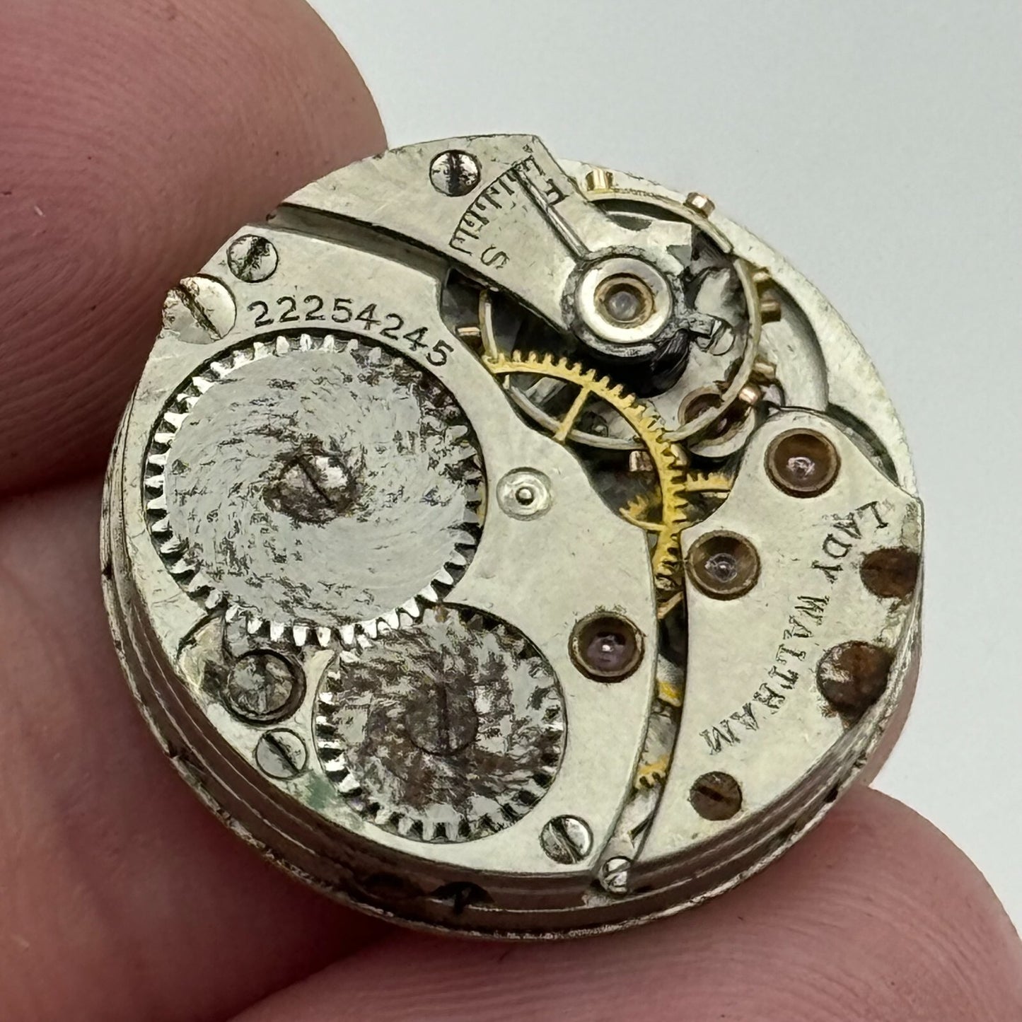 1918 Antique 10L Lady Waltham Model L-10 American Watch Movement PARTS SPARES