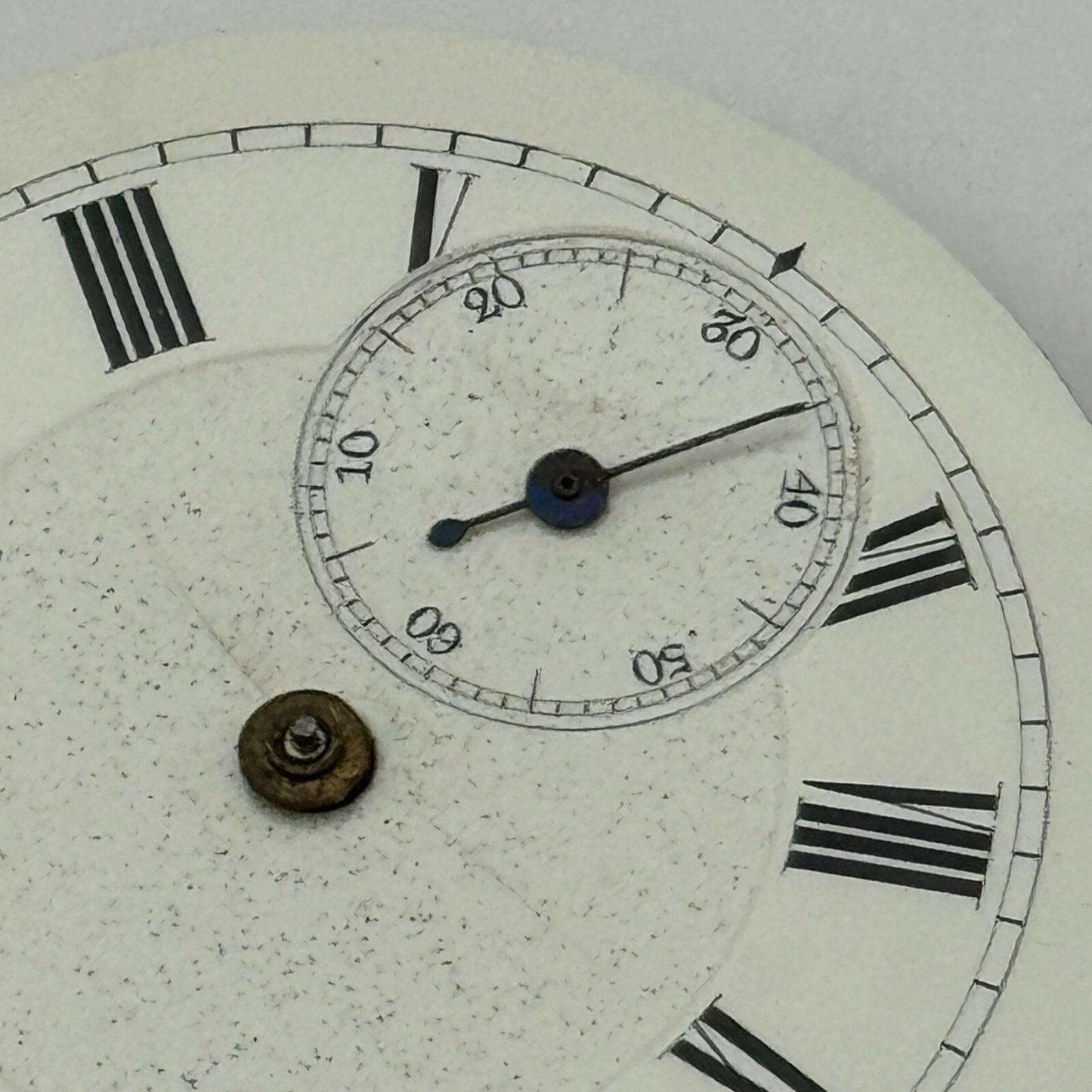 36.2mm Antique Key Wound Partial Pocket Watch Movement PARTS REPAIR SPARES