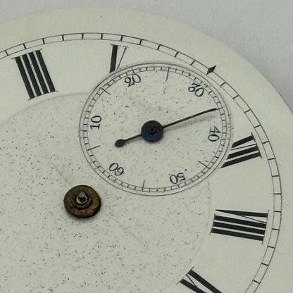 36.2mm Antique Key Wound Partial Pocket Watch Movement PARTS REPAIR SPARES