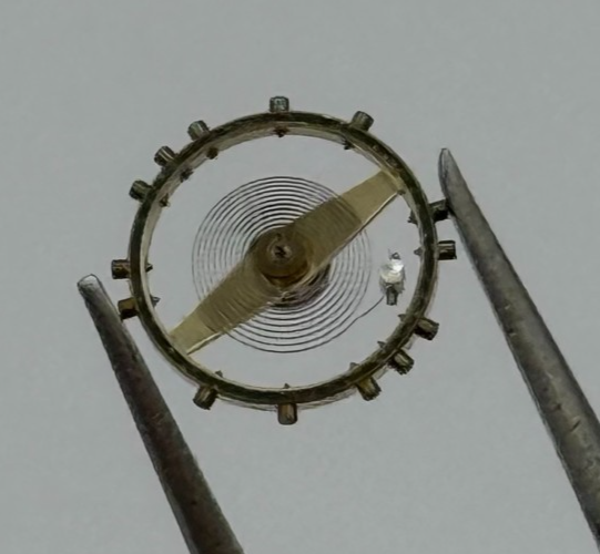 AS 500 Balance Wheel Complete And Spring 6 1/2’’’ 427 Watch Movement Parts NOS