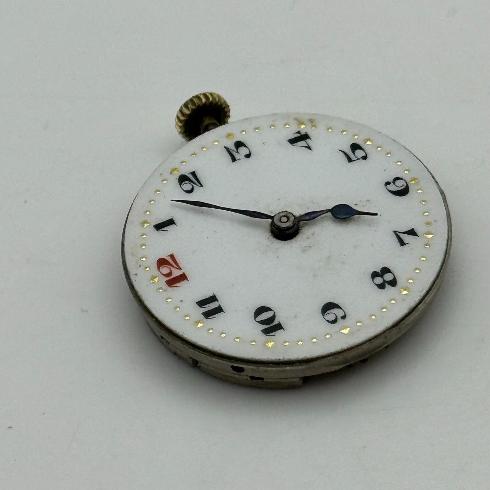 25.3mm Men's Syren Quality Trench Watch Movement Swiss Vintage 15 Jewels PARTS