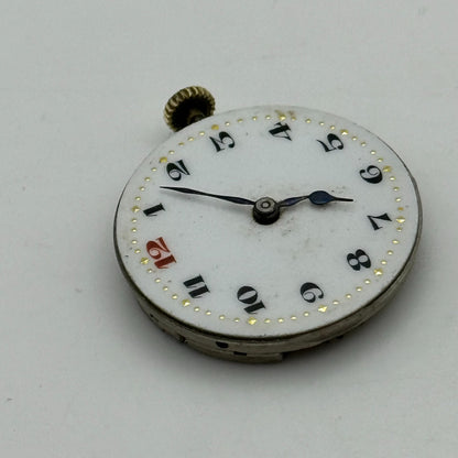 25.3mm Men's Syren Quality Trench Watch Movement Swiss Vintage 15 Jewels PARTS