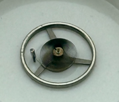 FEF 430 6600 Balance Wheel Complete And Spring Inca 1433 M Watch Movement Parts 