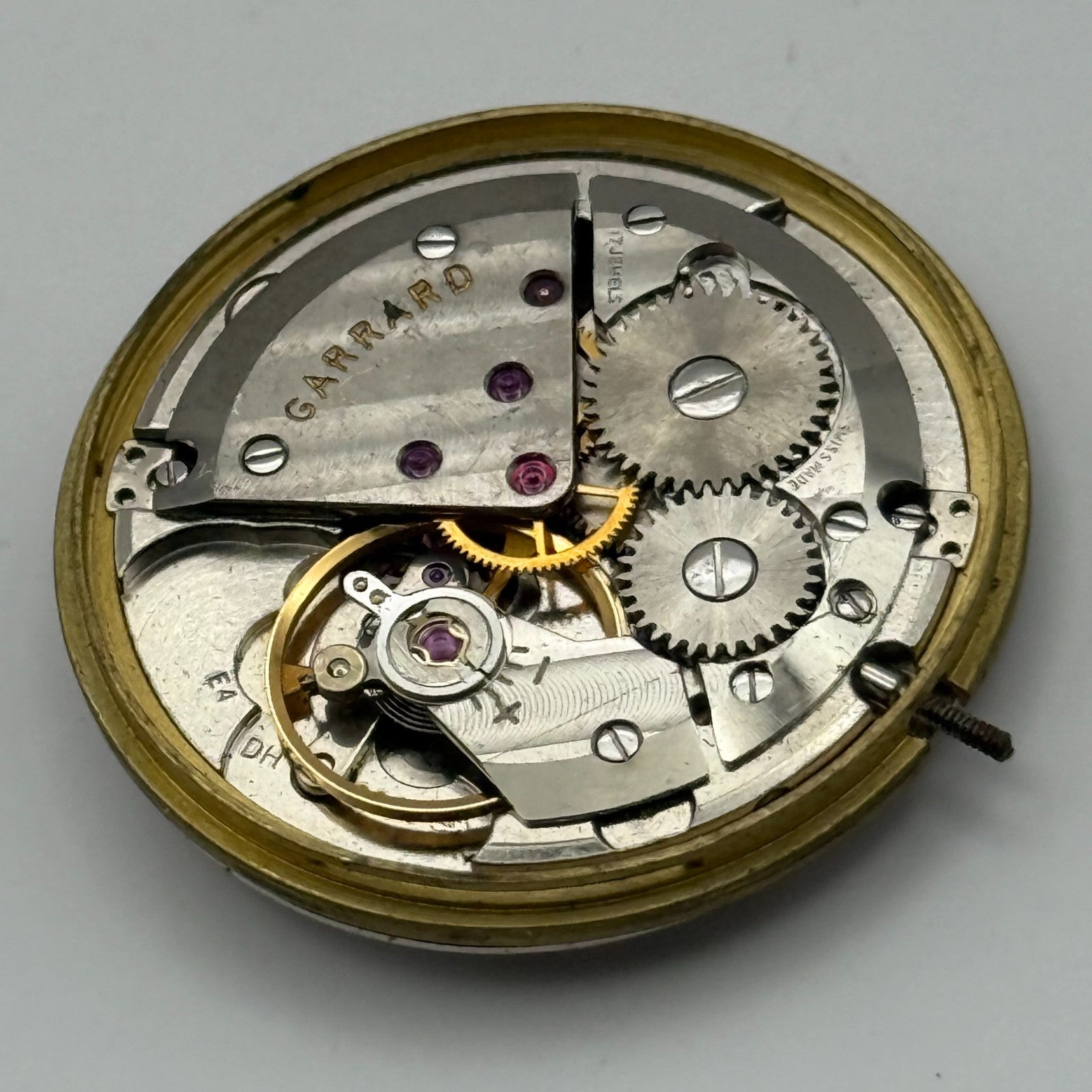 ETA 2391 Watch Movement Garrard Manual Wind Vintage Swiss Parts Repair 29.3mm