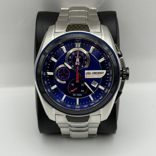 Working Orient Speedtech Chronograph TZ00-D0-B Men's 49mm Japan Quartz Watch